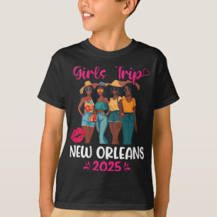 T-shirt Voyage Filles Noires Femmes La Nouvelle-Orléans 20