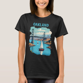 T-shirt Voyage Oakland California Bay Bridge Port