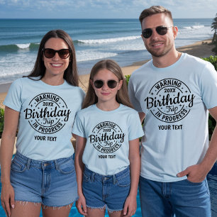 T-shirt Voyage personnalisé pour les 30 40 50 60 70 ans