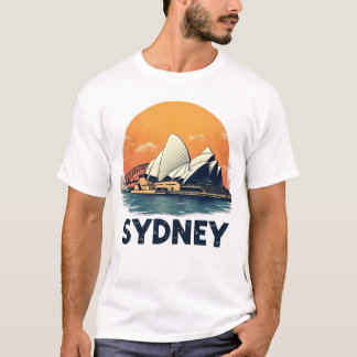 T-shirt Voyage Rétro à Sydney Australie