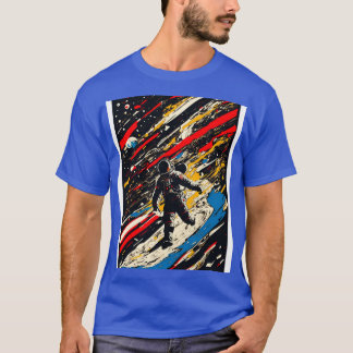 T-shirt Voyage spatial brisé 6
