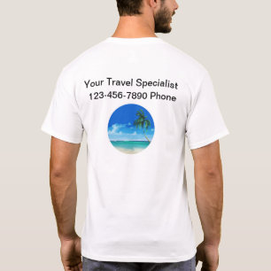 T-shirt Voyage Spécialiste Logo d'affaires chemises de tra