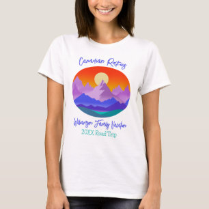 T-shirt Voyage sur la route de la famille des Rocheuses ca