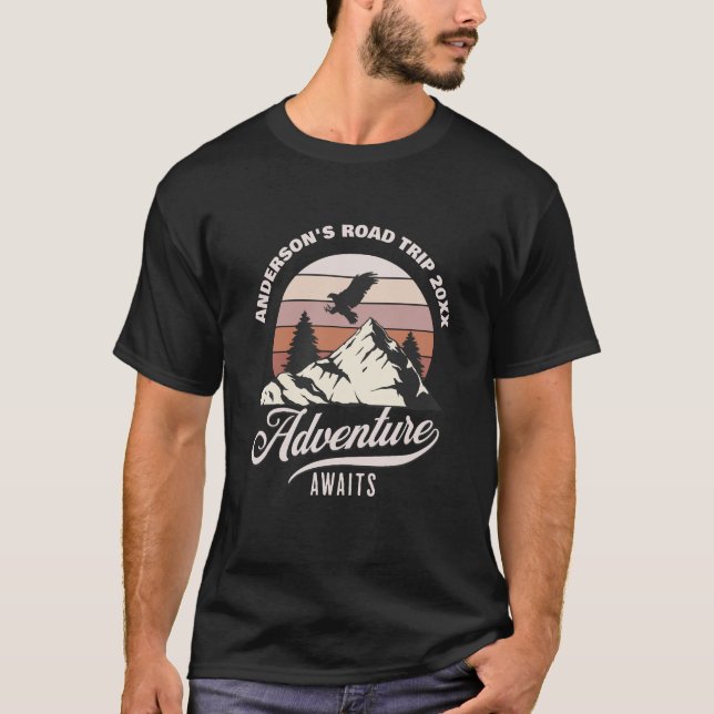 T-shirt Voyage sur la route familiale Vacances estivales M (Devant)