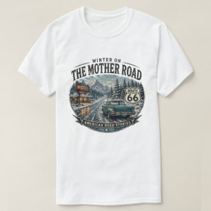 T-shirt Voyage sur l'ancienne route 66 en hiver