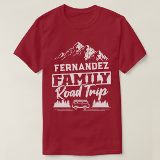 T-shirt Voyage sur route en famille personnalisée
