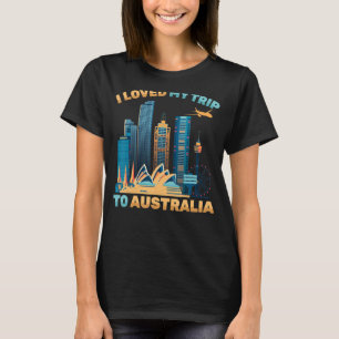 T-shirt Voyage Touristique J'Aime Mon Voyage En Australie