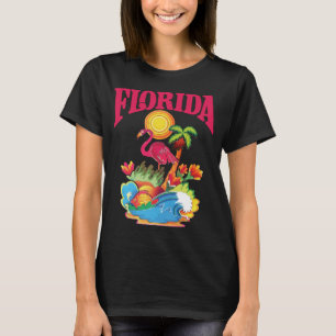 T-shirt Voyage Tropical au Flamant de Floride
