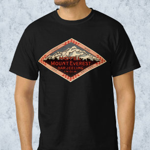 T-shirt Voyage Vintage, Mont Everest, Darjeeling Inde