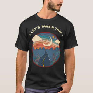T-shirt Voyageons Retro Design Camper Super Cadeau