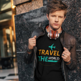 T-SHIRT VOYAGER DANS LE MONDE TOURISTIQUE