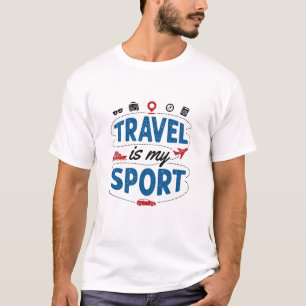 T-shirt Voyager est mon sport