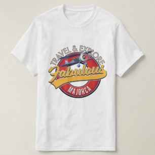 T-shirt voyager explorer fabuleux logo Majorque
