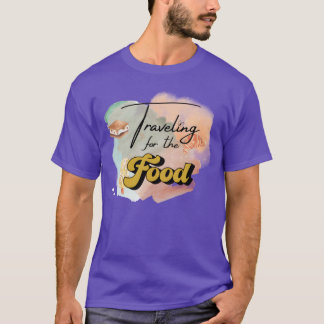 T-shirt Voyager pour la nourriture vintage