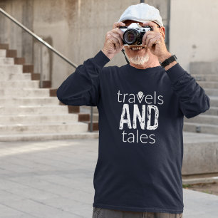 T-shirt Voyages et contes [logo blanc] Chemise à manches l