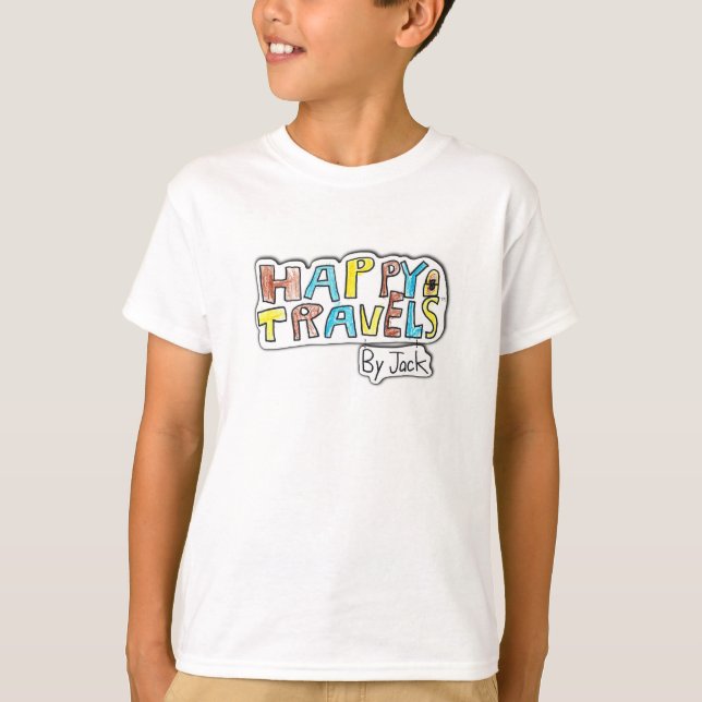 T-shirt Voyages heureux (Devant)