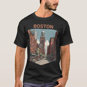 T-shirt Voyageur Boston Une Idée Cadeau Délicieux