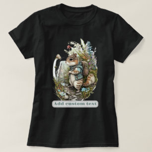 T-shirt Voyageur Chipmunk fleur sauvage, Chipmunk Amateurs