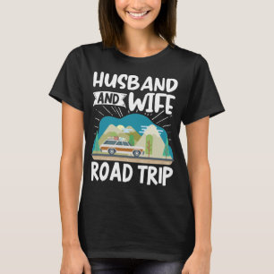 T-shirt Voyageur Correspondant Vacances Couple Mari Et Fem
