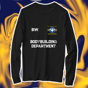 T-shirt Voyageur de construction Funny Bodybuilder Panneau