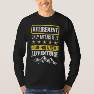 T-shirt Voyageur de Montagne de retraite Randonnée en camp