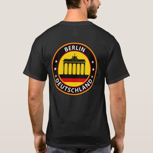T-shirt Voyageur mondial - 'City', Deutschland | Allemagne (Dos)