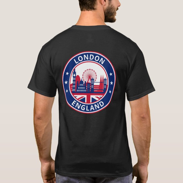 T-shirt Voyageur mondial - Londres, Angleterre (Modifier)  (Dos)