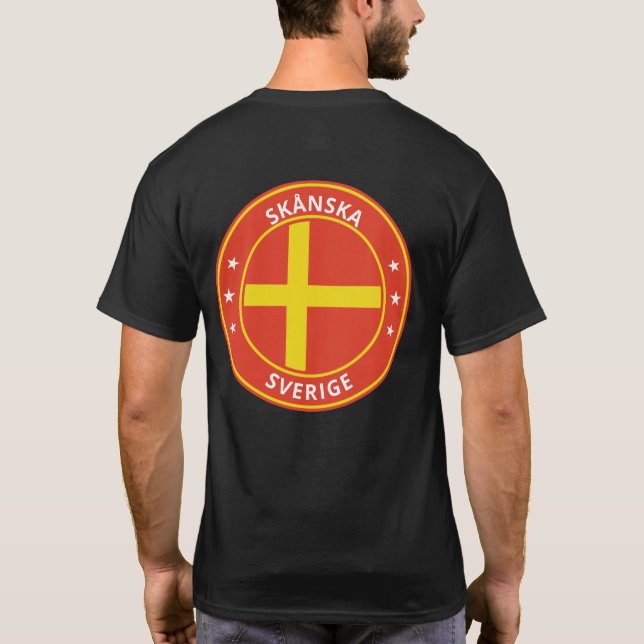 T-shirt Voyageur mondial - Skanska, Sverige | Suède (Modif (Dos)