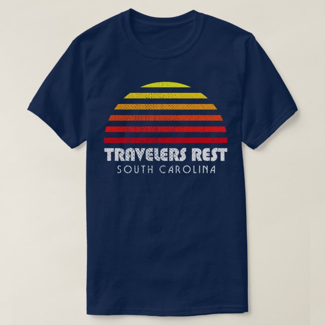 T-shirt Voyageurs Repos South olina Vacation Sunset SC (Design devant)