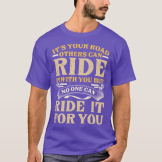 T-shirt Voyagez sur votre route Citation Inspirationnelle 