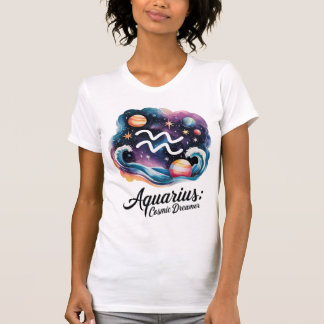 T-shirt Voyant d'aquarelle Aquarius Cosmique Dreamer SIGNE