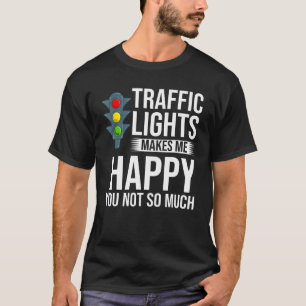 T-shirt Voyant de trafic Signal vert jaune rouge Stop Styl