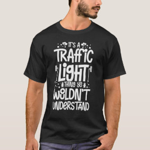 T-shirt Voyant de trafic Signal vert jaune rouge Stop Styl