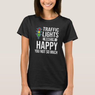 T-shirt Voyant de trafic Signal vert jaune rouge Stop Styl