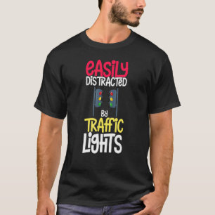 T-shirt Voyant de trafic Signal vert jaune rouge Stop Styl
