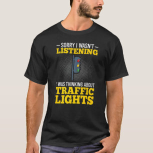 T-shirt Voyant de trafic Signal vert jaune rouge Stop Styl