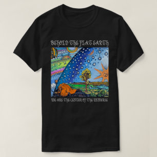 T-shirt Voyez la terre plate