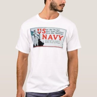 T-shirt Voyez le monde, la marine des USA (US02162)