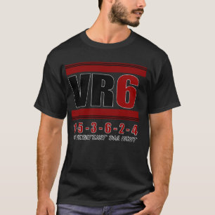 T-shirt VR6 Réglage moteur Golf Voiture Cylindre Commande 