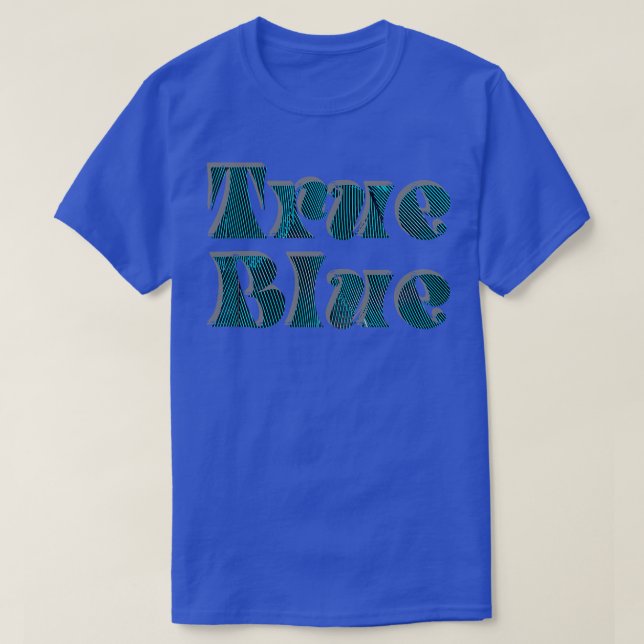 T-shirt Vrai bleu (Design devant)