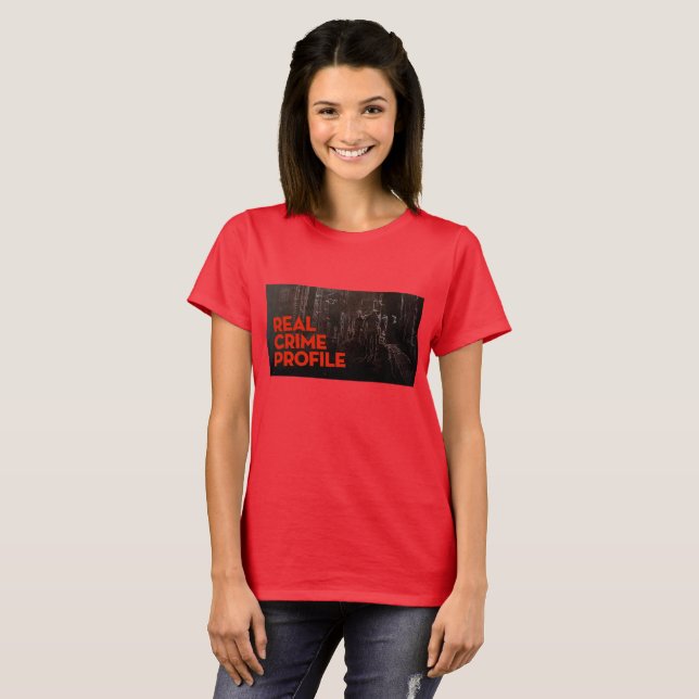 T-shirt VRAI CRIME ROUGE T pour des FEMMES (Devant entier)