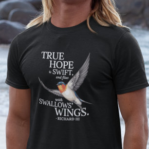 T-shirt Vrai Espoir : Citation Simple Moderne