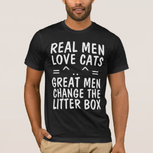T-shirt VRAI HOMME AIVE CATS & CHANGE LITTER BOX CAT T-Shi
