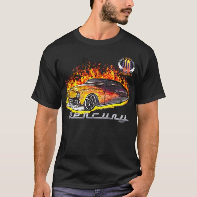 T-shirt Vrai logo chaud de la flamme Merc-w/10yr (Devant)