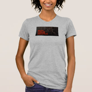 T-shirt Vrai tee - shirt de cou de scoop de profil de