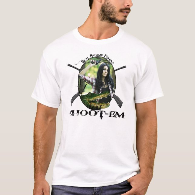 T-SHIRT VRAIE CHEMISE DES PERSONNES CHOOT-EM DE MARAIS (Devant)