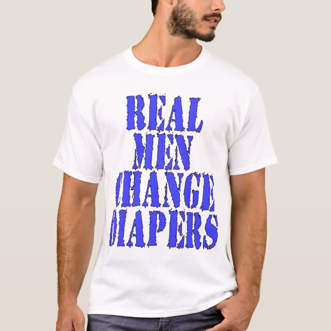 T-shirt Vraies couches-culottes de changement d'hommes (Devant)