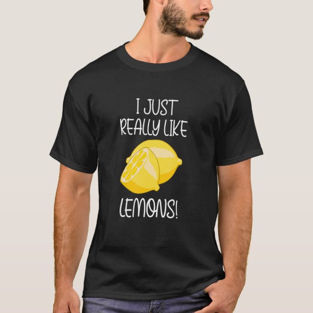 T-shirt Vraiment Comme Citrons Vitamine Agrumes (Devant)