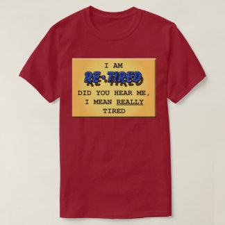 T-shirt (vraiment fatigué) retiré