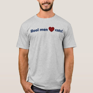 T-shirt Vrais chats d'amour d'hommes !